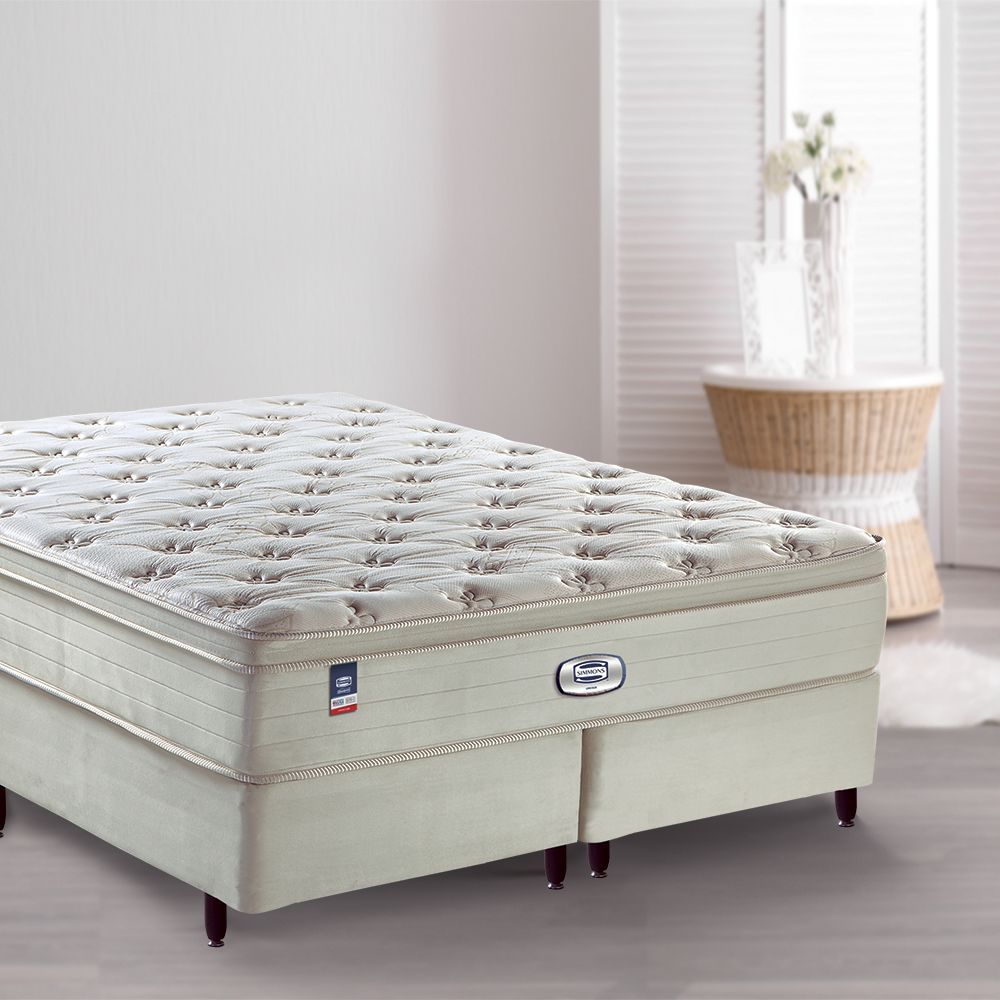 Cama Box + Colchão Simmons Lincoln