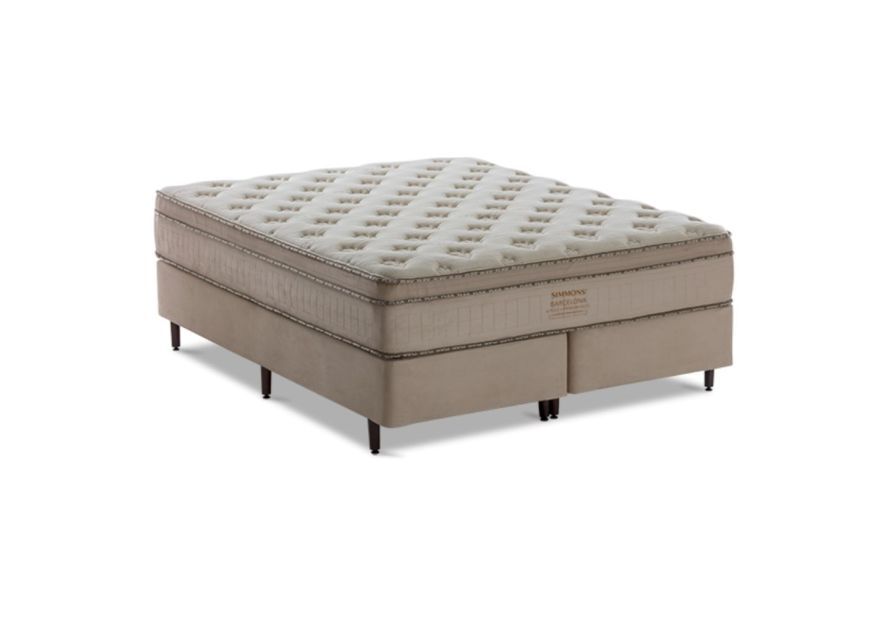 Cama Box + Colchão Simmons Barcelona Neo