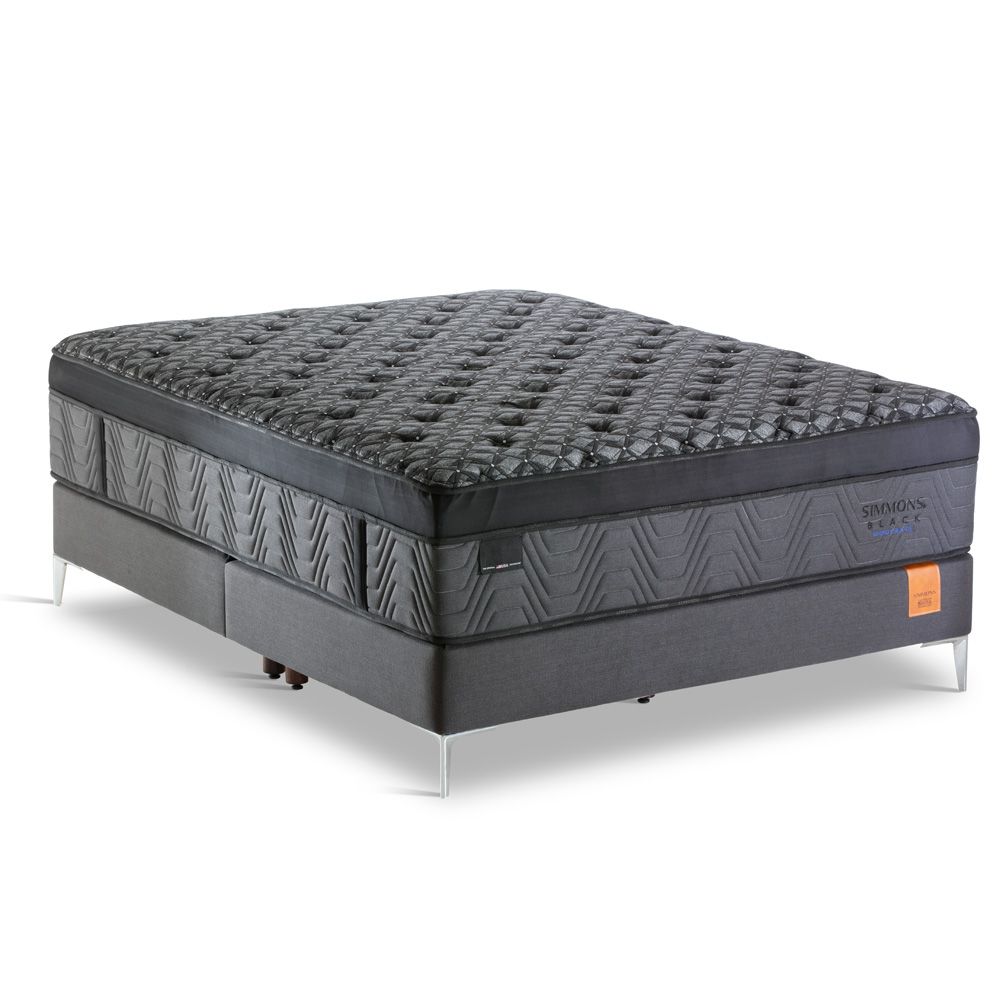Cama box + Colchão Simmons Black Moderate