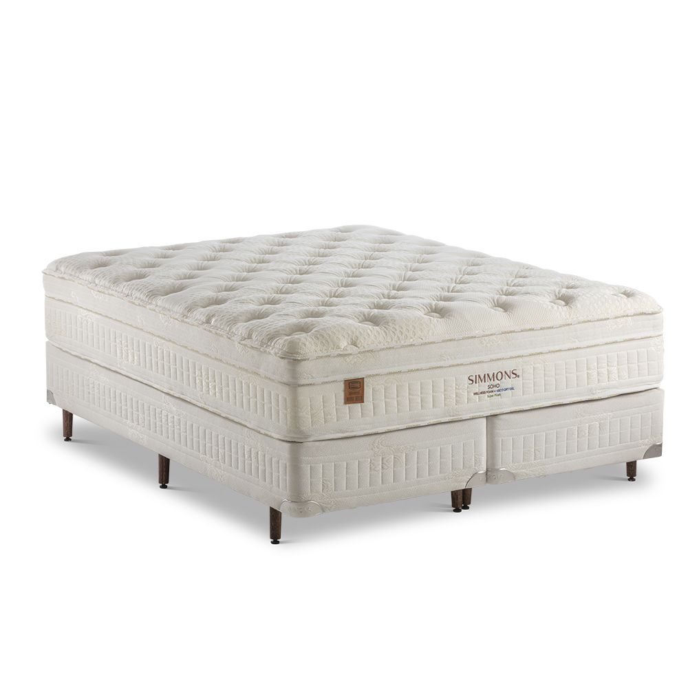 Cama Box + Colchão Simmons Soho