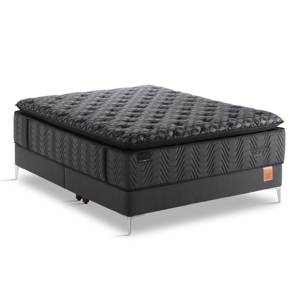 Cama box + Colchão Simmons Black Plush