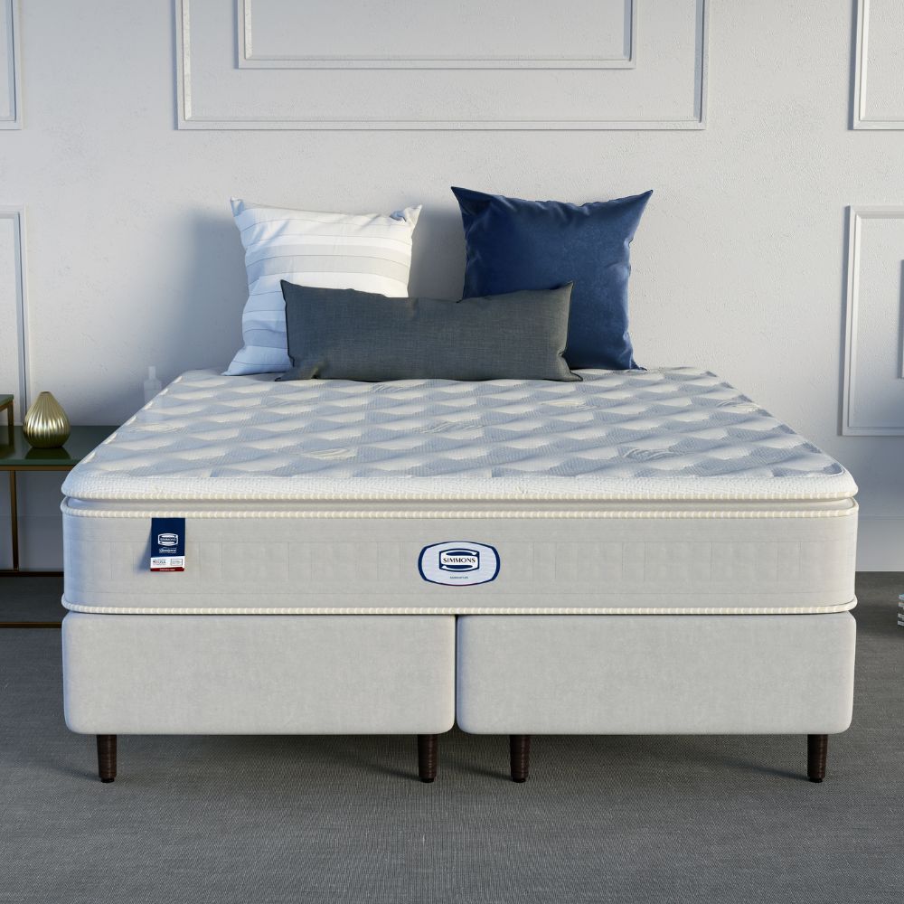 Cama Box + Colchão Simmons New Manhattan