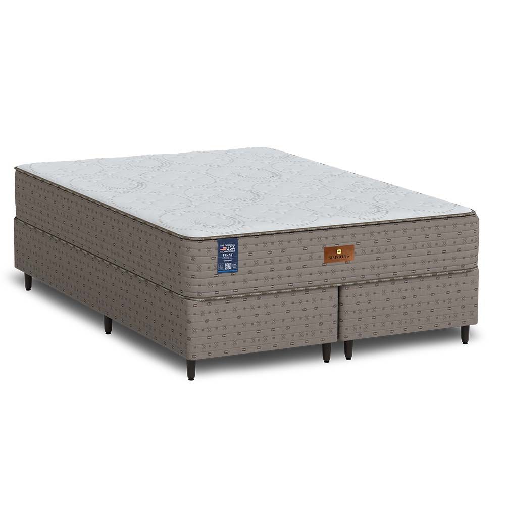 Cama Box + Colchão Simmons First Plush